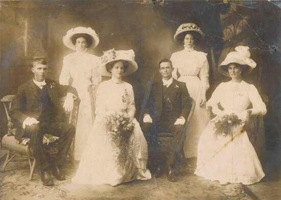 The Wedding of Anne Moon and Samuel Fellows, Charters Towers circa 1912