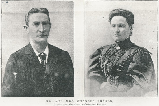 Mr and Mrs Charles Fraser, Mayor and Mayoress of Charters Towers