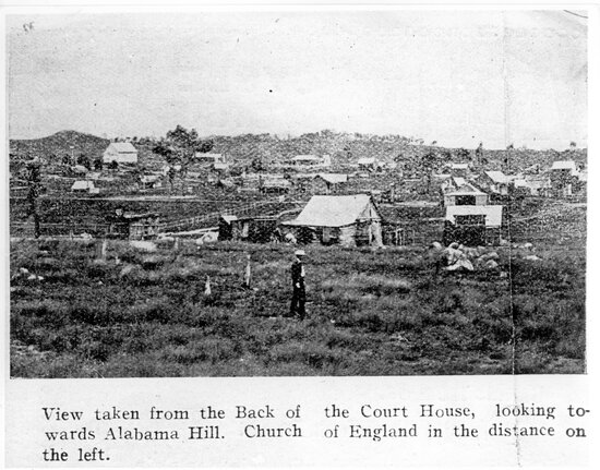 View of Charters Towers, Circa 1875