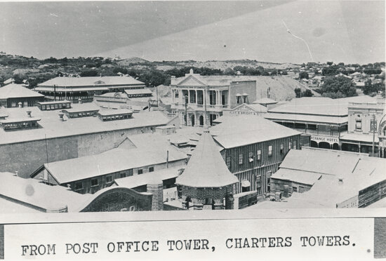 View from Post Office Tower of Mosman Street, circa 1930