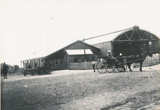 Railway Station, Queenton circa 1885