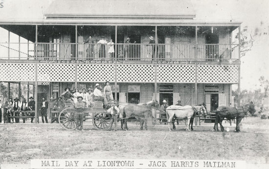 Jack Harris, Mailman on Mail Day at Carrington Hotel, Liontown