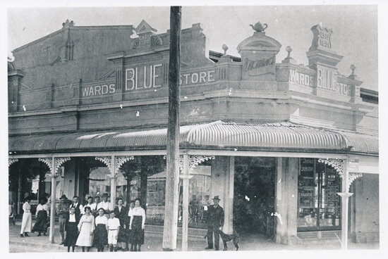 Ward&rsquo;s Blue Store, NW corner of Gill &amp; Craven Streets