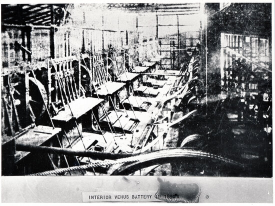 Interior Venus Battery in 1890&rsquo;s