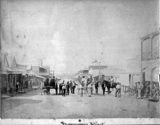 Mosman Street looking north from approximately current World Theatre site