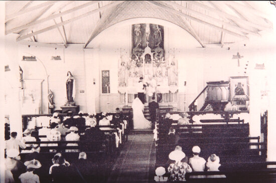 Wedding inside St Columba Catholic Church?