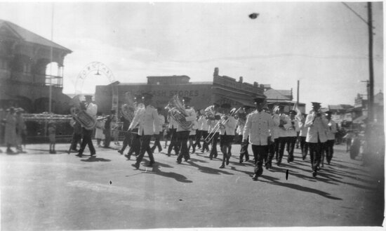 Band Procession March up Gill Street
