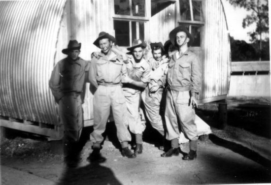 Group of Men including Ken Sellars at National Service, WACOL 1951
