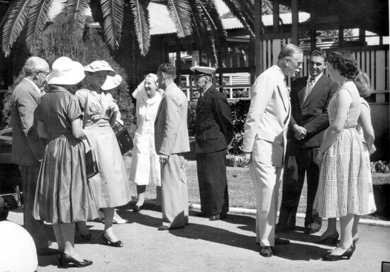 Official Visit to Eventide by Governor of Qld, Sir Henry Abel-Smith, May 1959