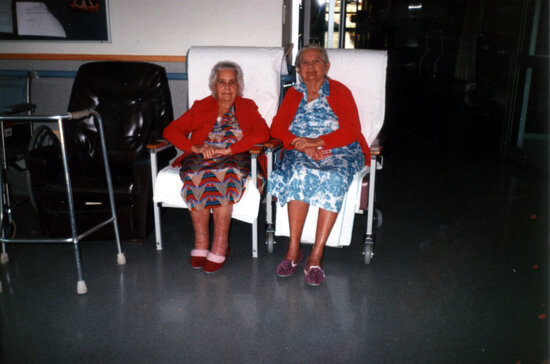 Mrs Ethel Sellars &amp; Margaret at Eventide