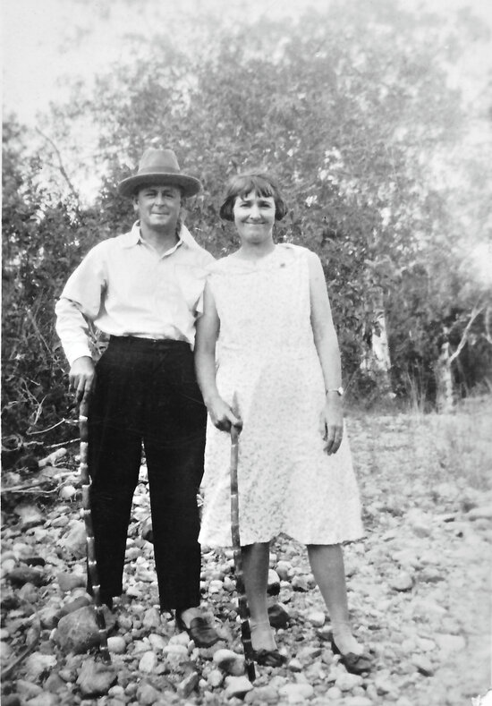 James Edward Rollinson and His Wife Gladys