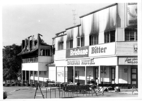 Crown Hotel after Fire, 1982