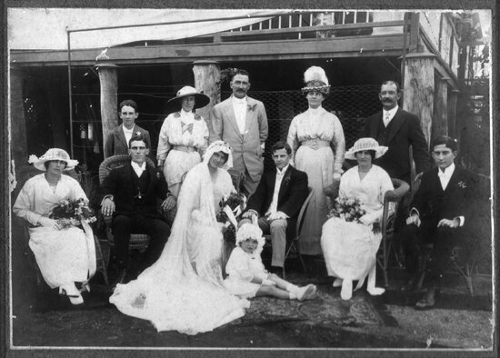 The Foxlee - De Castres Wedding, 1916