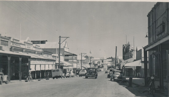 Gill Street Looking West, from Olympia Theatre