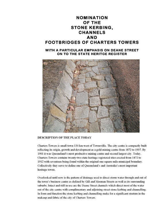 Stone Kerbing and Channels