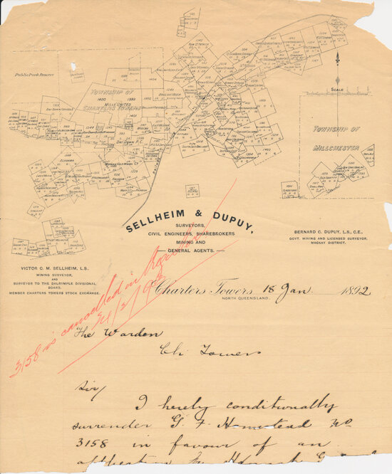 Sellheim and Dupuy Letterhead, 1892