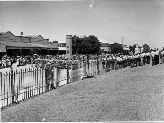Cenotaph, Anzac Day Ceremony 1960s