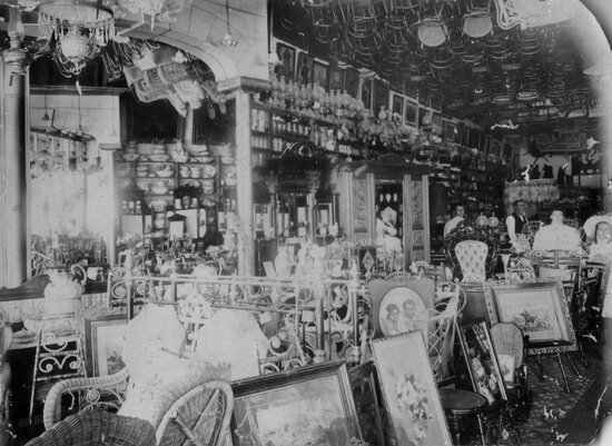 Interior of C E Roberts Furniture Store