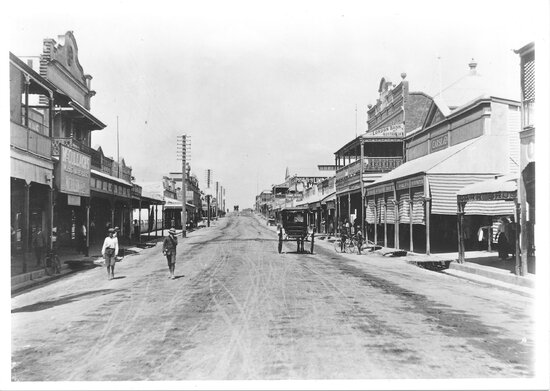 View of Gill Street looking from Deane Street East towards Church Street