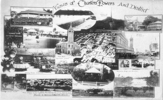 Views of Charters Towers and District postcard