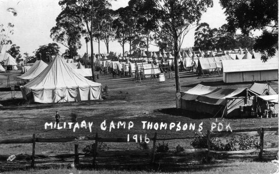 Military Camp, Thompsons Paddock, Enoggera
