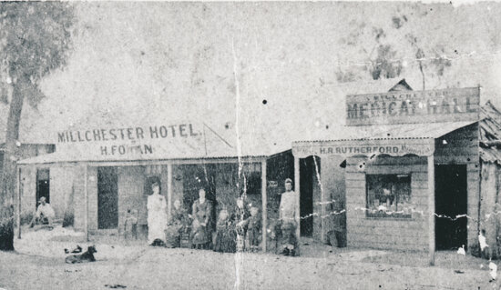 Millchester Hotel and Medical Hall, 1870s