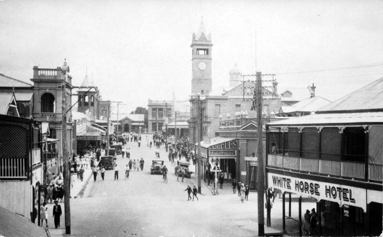 Gill Street Looking West from Collins Pharmacy Top Floor