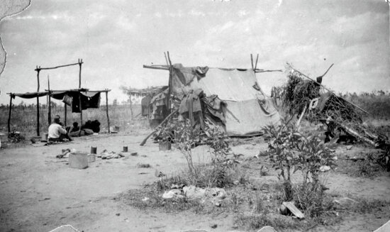 Makeshift Camp or Humpy