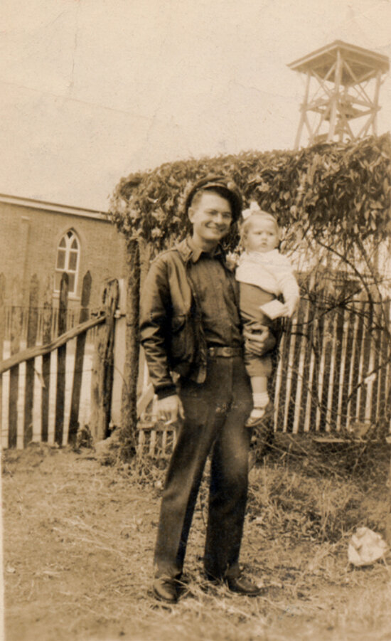 Wilson Malak, US Air Force, Stationed in Charters Towers holding Beth Hytch near the Church of Christ, Anne Street