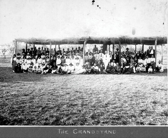 Inaugural Fletcher Vale Races, 1921 - The Grandstand