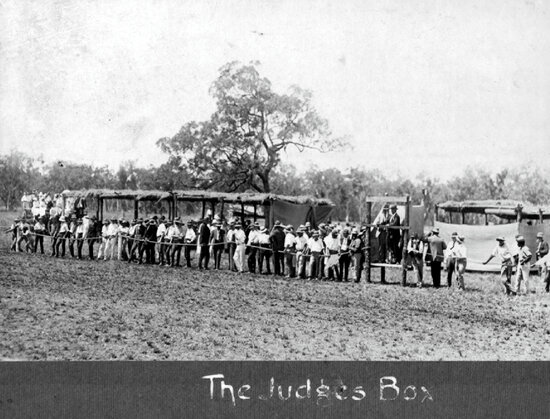 The Judges Box, Inaugural Fletcher Vale Races, 1921