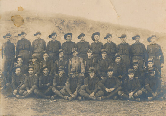 Kennedy Regiment Soldiers at Kissing Point, 1914