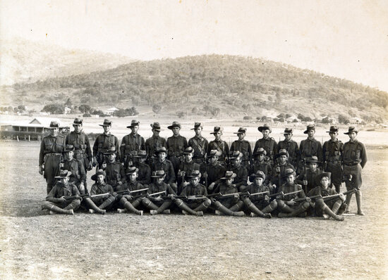 Soldiers at Kissing Point WW1