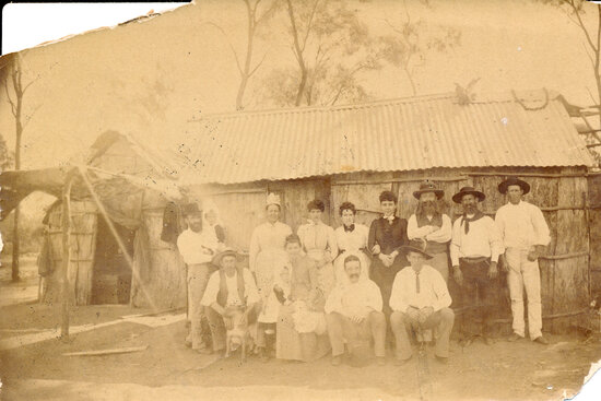 Bark Hut in Millchester Township in the 1870&rsquo;s