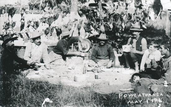 Duck Hunting at Powlathanga Lake, 1914
