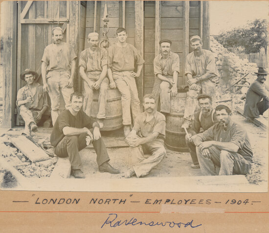 London North Mine Employees Ravenswood, 1904