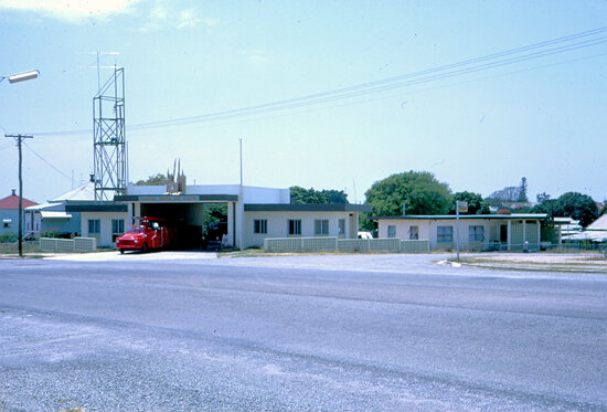 New fire Station with Fire Engine, June 1965
