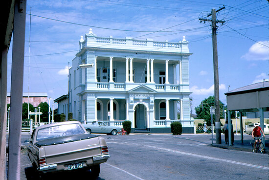City Hall with Basketball Courts Beside, Mosman Steet, June 1965