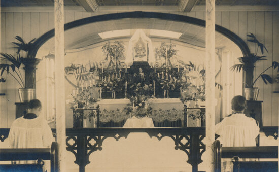 Interior of a Church Altar
