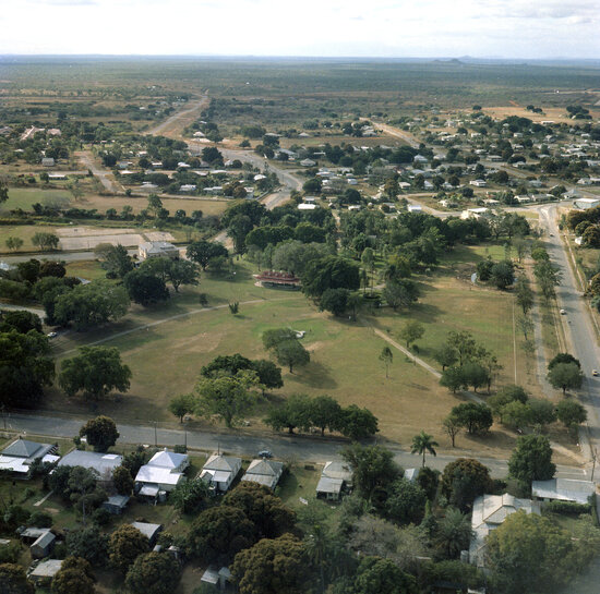 Aerial photo of Lissner Park Looking North, 1975