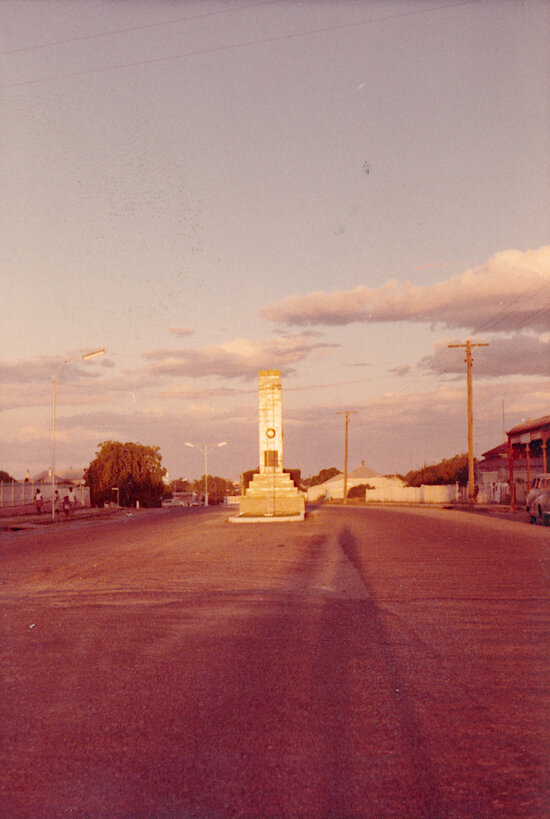 Cenotaph War Memorial, Gill Street Looking East