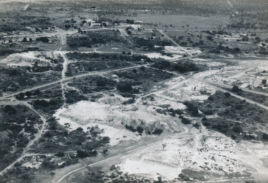 Aerial View of Cyanide Heaps Near Marsland Road
