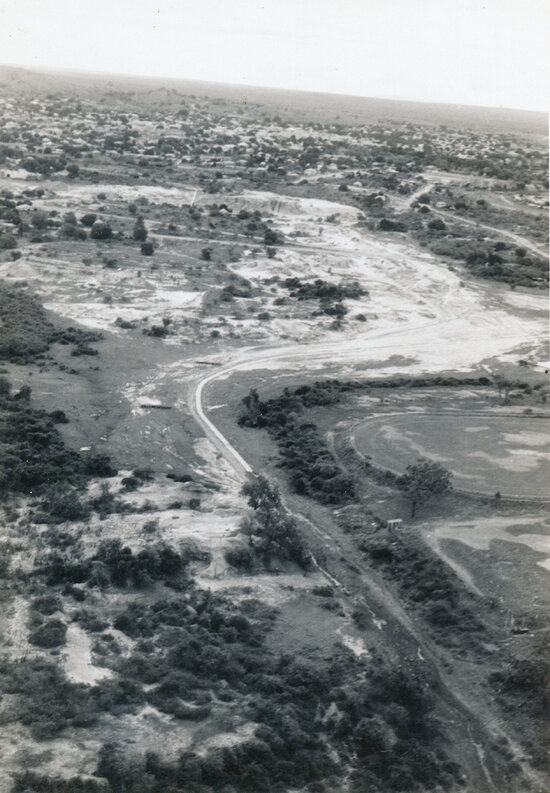 Aerial View of Cyanide Heaps Marsland Road