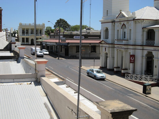 View of Gill Street From Wherry House Balcony Looking West