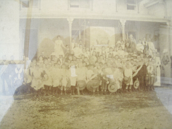 Children with Hope of Prohibition Banner Outside Courthouse