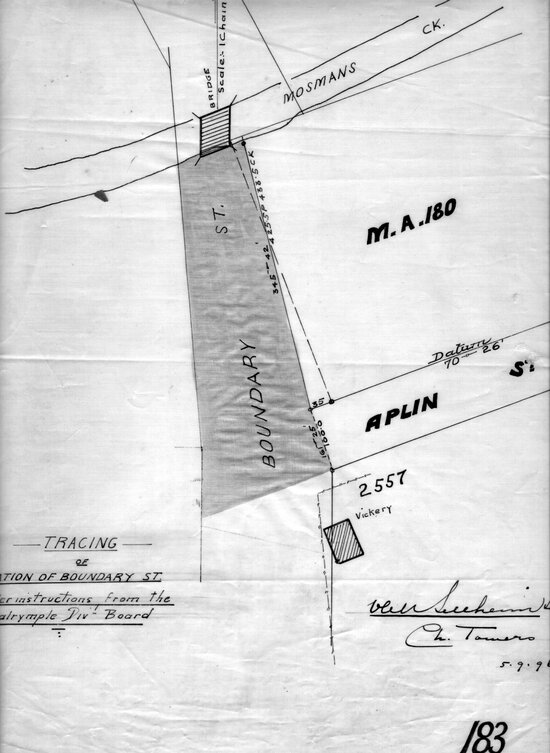 Deviation of Boundary Street