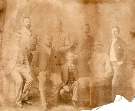 Group of Men Including Joe Millican