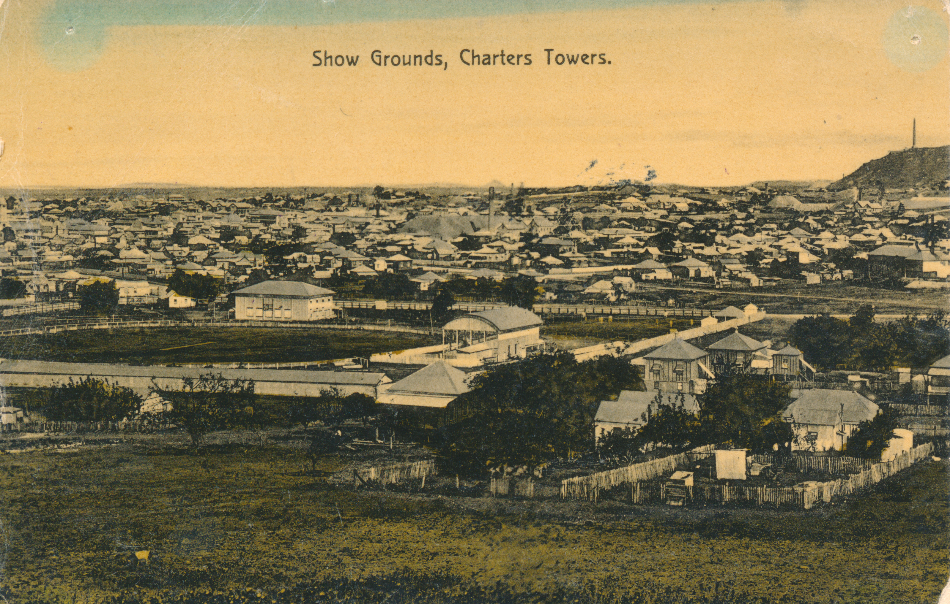 Showgrounds view from Buckland&rsquo;s Hill 1910