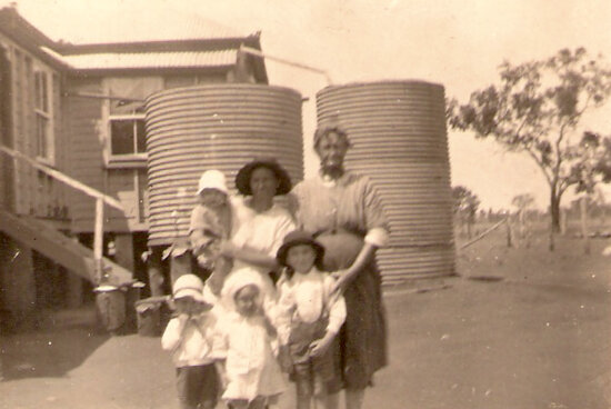 Isabella Bryant with daughter Elsie and her children