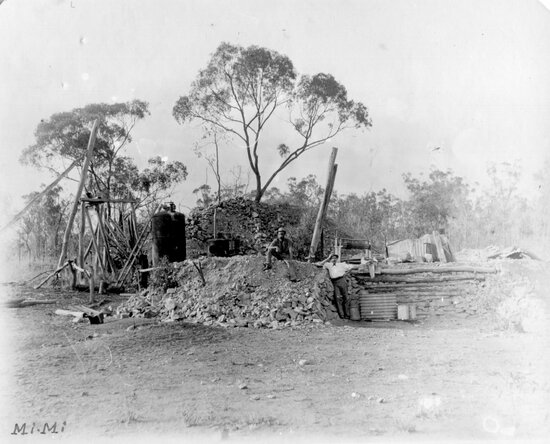 Emil and Fred at Mi-Mi Mine, Rishton